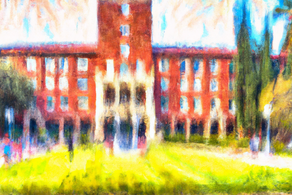 university of southern california as imagined by Dall-e-2. do you know that college name in French? it's not just USC